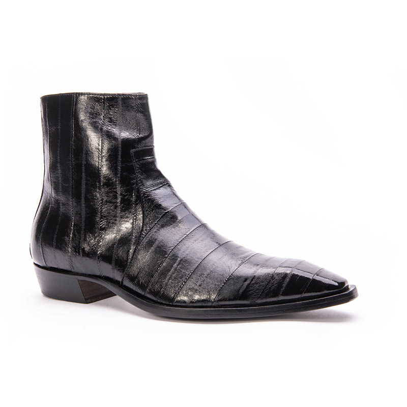 Black Ankle Boot In Eel 2339 - Joghost Shop